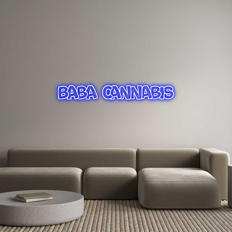 Custom Neon: Baba Cannabis