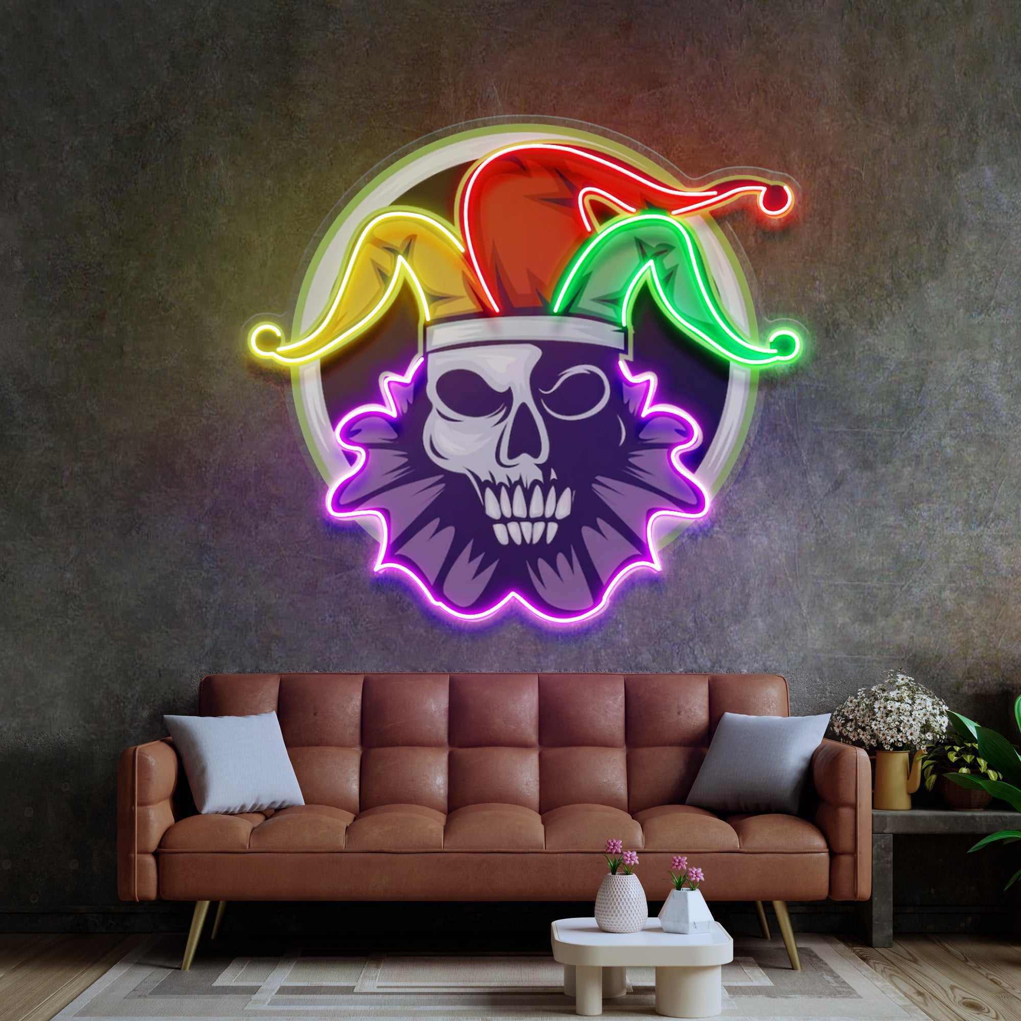 Joker Head Clown LED Neon Sign Light Pop Art