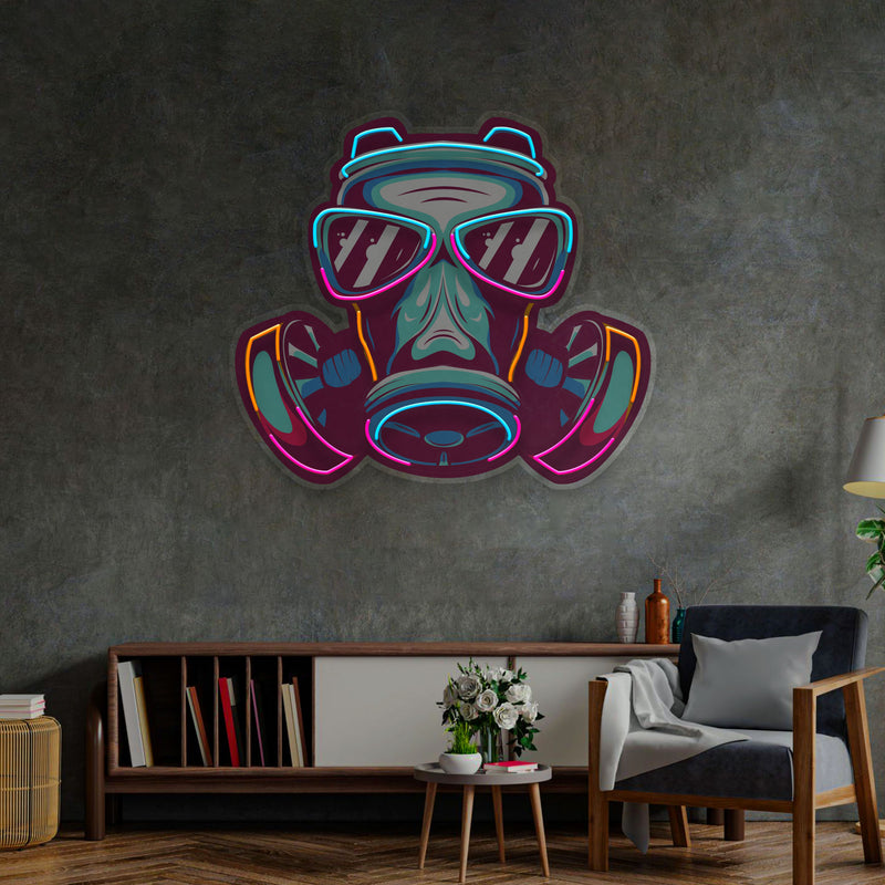 Mask LED Neon Sign Light Pop Art