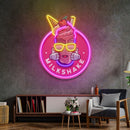 Milkshake Badge LED Neon Sign Light Pop Art