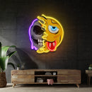 Pleh Emoji Skull LED Neon Sign Light Pop Art