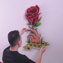 Roses Gift LED Neon Sign Light Pop Art