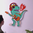 Ool Dinosaur Playing Guitar LED Neon Sign Light Pop Art