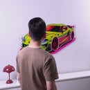 Green Sport Car LED Neon Sign Light Pop Art
