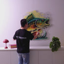 Cartoon Big Sea Bass LED Neon Sign Light Pop Art