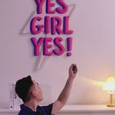 Yes Girl Yes Led Neon Acrylic Artwork
