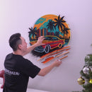 Car The Sunset LED Neon Sign Light Pop Art