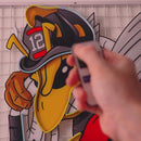 Bee Firefighters LED Neon Sign Light Pop Art