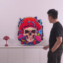 A Skull With A Mushroom Hat LED Neon Sign Light Pop Art