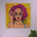 Wow Lady Pop Art Led Neon Acrylic Artwork