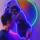 Abstract Art Neon Acrylic Artwork