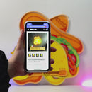 Taco Gentlemen Neon Acrylic Artwork