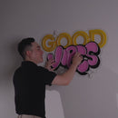 Dynamic Callipraphy GOOD VIBES LED Neon Sign Light Pop Art
