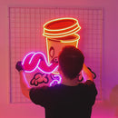 Zombie Cup Led Neon Acrylic Artwork