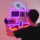 Ice Cream Bus Led Neon Acrylic Artwork