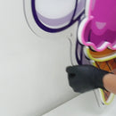 Astronaut Cream Space Led Neon Acrylic Artwork