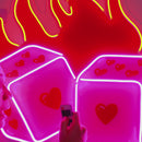 Dice Love Led Neon Acrylic Artwork