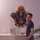 Biker Skull LED Neon Sign Light Pop Art