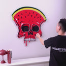Watermelon Skull Led Neon Acrylic Artwork