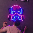 Skull Gas Mask LED Neon Sign Light Pop Art