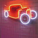 Drag Racing Car LED Neon Sign Light Pop Art
