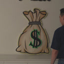 Money Bag Led Neon Acrylic Artwork