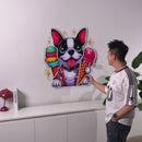 Cute Dog Eating Ice Cream LED Neon Sign Light Pop Art