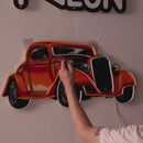 Classic Car On Colid Color LED Neon Sign Light Pop Art