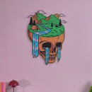 Mountain View Skull LED Neon Sign Light Pop Art