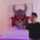 Sumurai Skullcap LED Neon Sign Light Pop Art