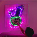 Bong Skull LED Neon Sign Light Pop Art