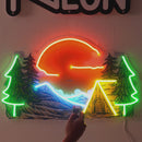 Winter Relaxation Led Neon Acrylic Artwork