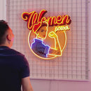 Women In Power Led Neon Acrylic Artwork