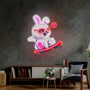 Rabbit Patin LED Neon Sign Light Pop Art