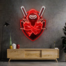 Red Ninja LED Neon Sign Light Pop Art