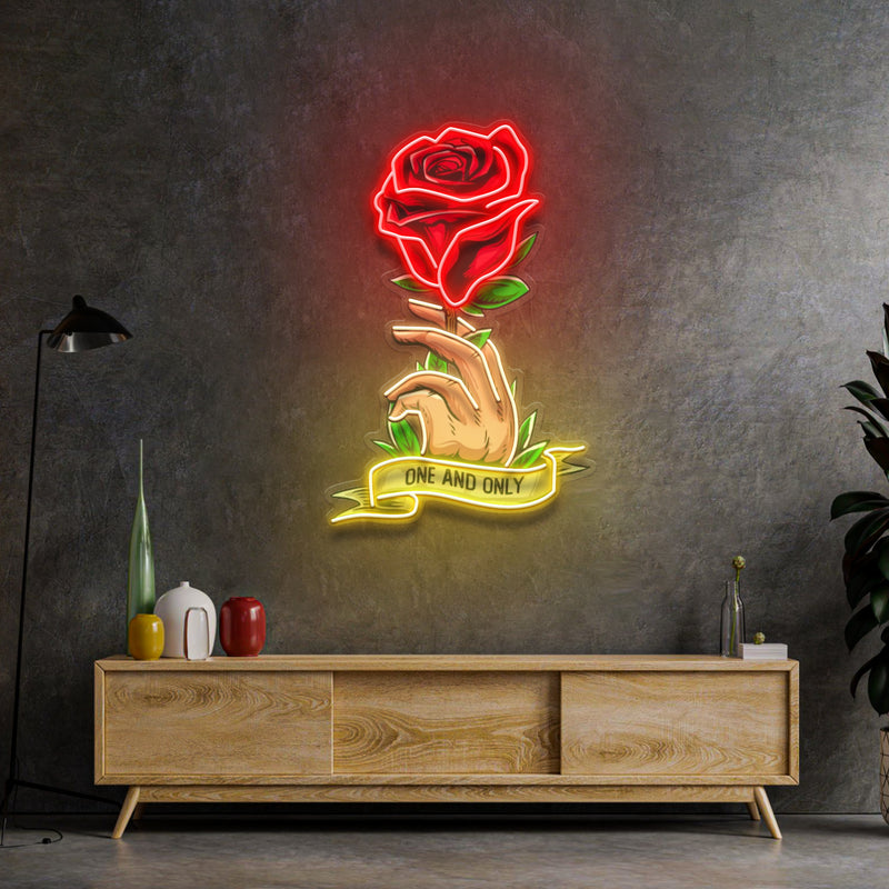 Roses Gift LED Neon Sign Light Pop Art