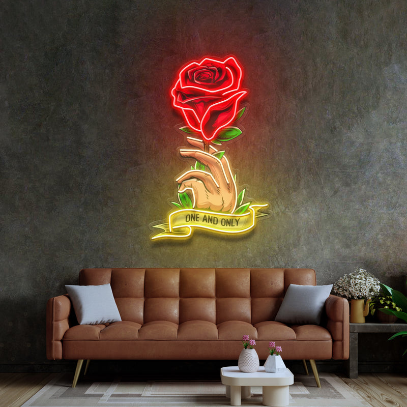 Roses Gift LED Neon Sign Light Pop Art
