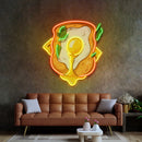 Sandwich with Egg LED Neon Sign Light Pop Art