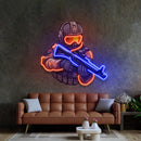 Shooting Games LED Neon Sign Light Pop Art