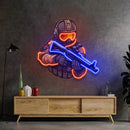 Shooting Games LED Neon Sign Light Pop Art