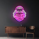 Skull Heart LED Neon Sign Light Pop Art