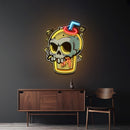 Smoothies Skull LED Neon Sign Light Pop Art