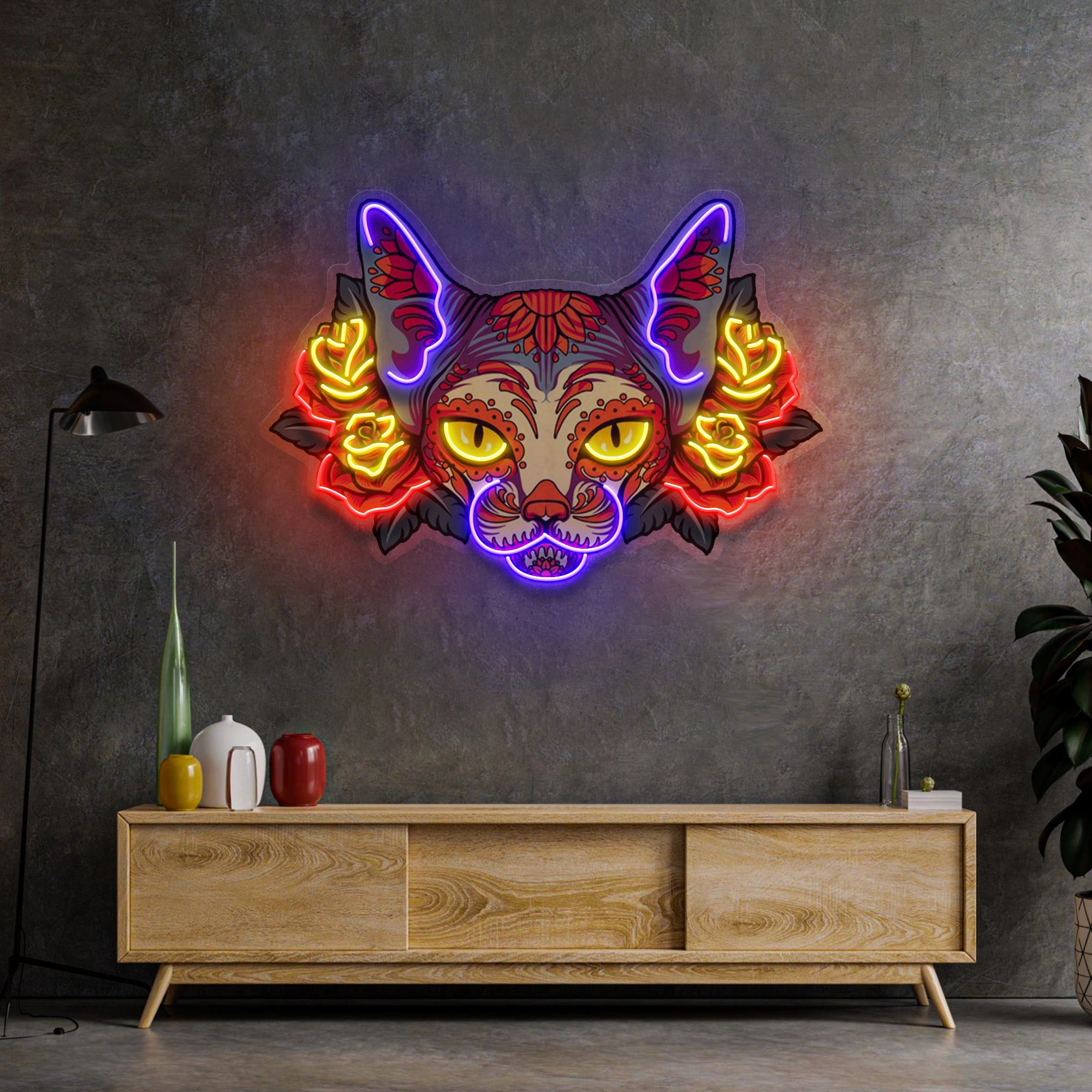 Sphynx LED Neon Sign Light Pop Art