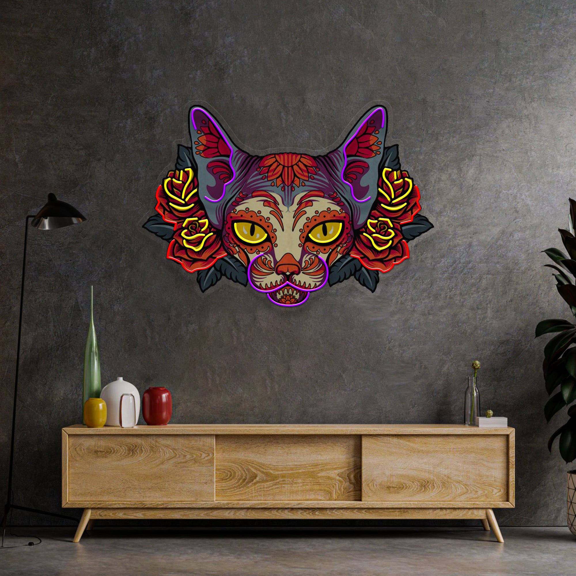 Sphynx LED Neon Sign Light Pop Art