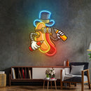 Steampunk Hotdog LED Neon Sign Light Pop Art