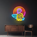 Summer Skull Vibe LED Neon Sign Light Pop Art