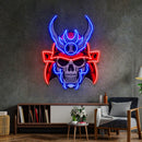 Sumurai Skullcap LED Neon Sign Light Pop Art