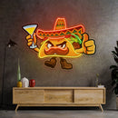 Taco Thumb Up LED Neon Sign Light Pop Art