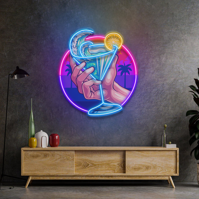 Tropical Mocktail LED Neon Sign Light Pop Art