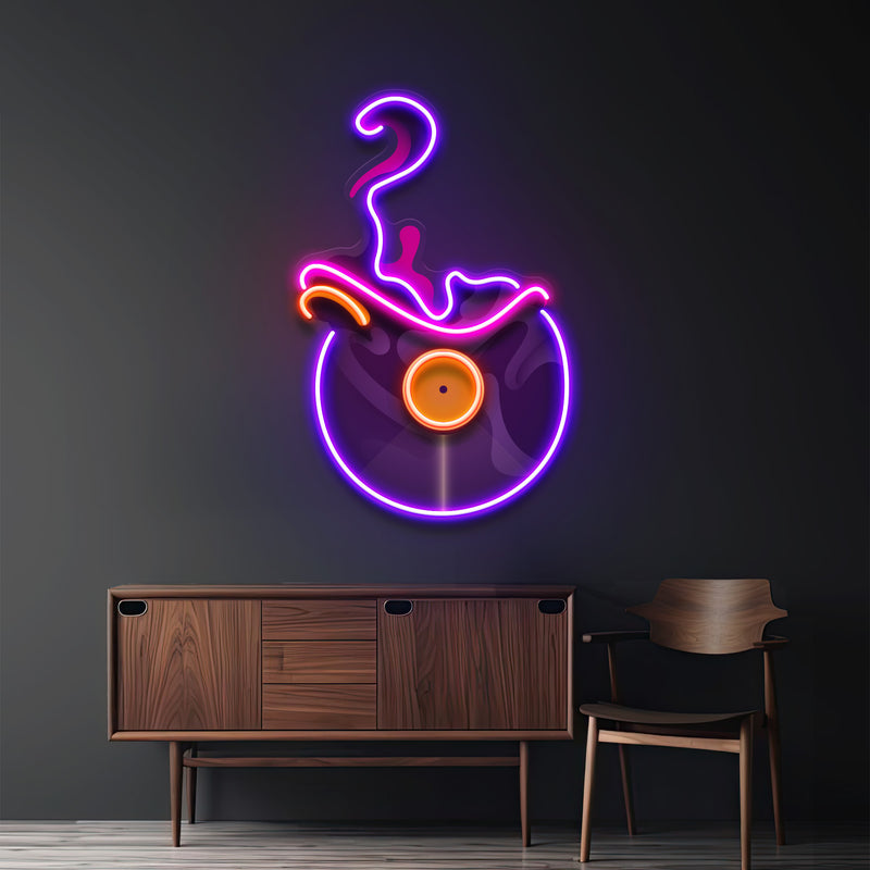 Vinyl Disc LED Neon Sign Light Pop Art